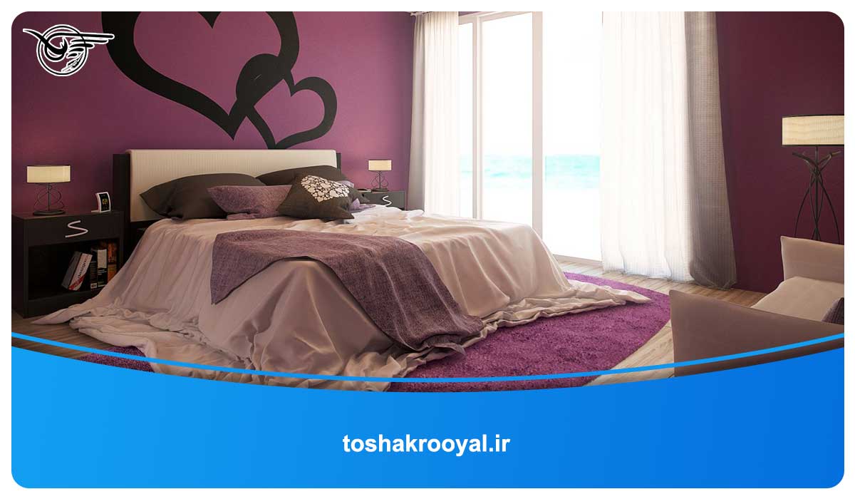چه رنگ‌هایی برای اتاق خواب رمانتیک مناسب هستند؟