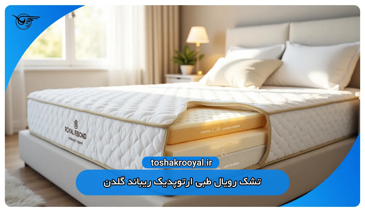 تشک رویال طبی ارتوپدیک ریباند گلدن